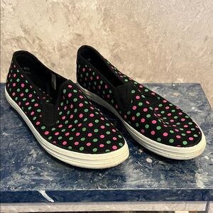Polka Dot Slip-On Sneakers